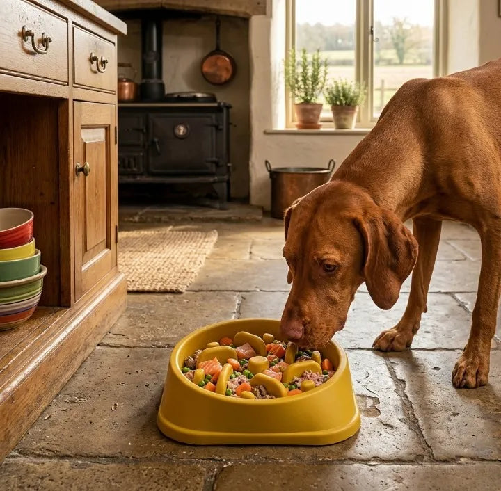 Chien qui mange trop vite et vomit mousse blanche que faire ? Image