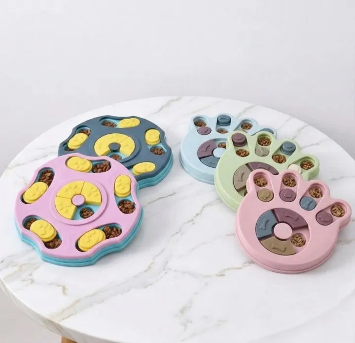 5 puzzle anti glouton chien