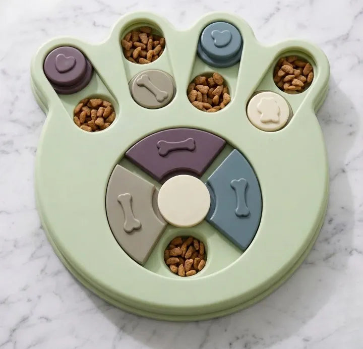 empreinte de patte vert puzzle 