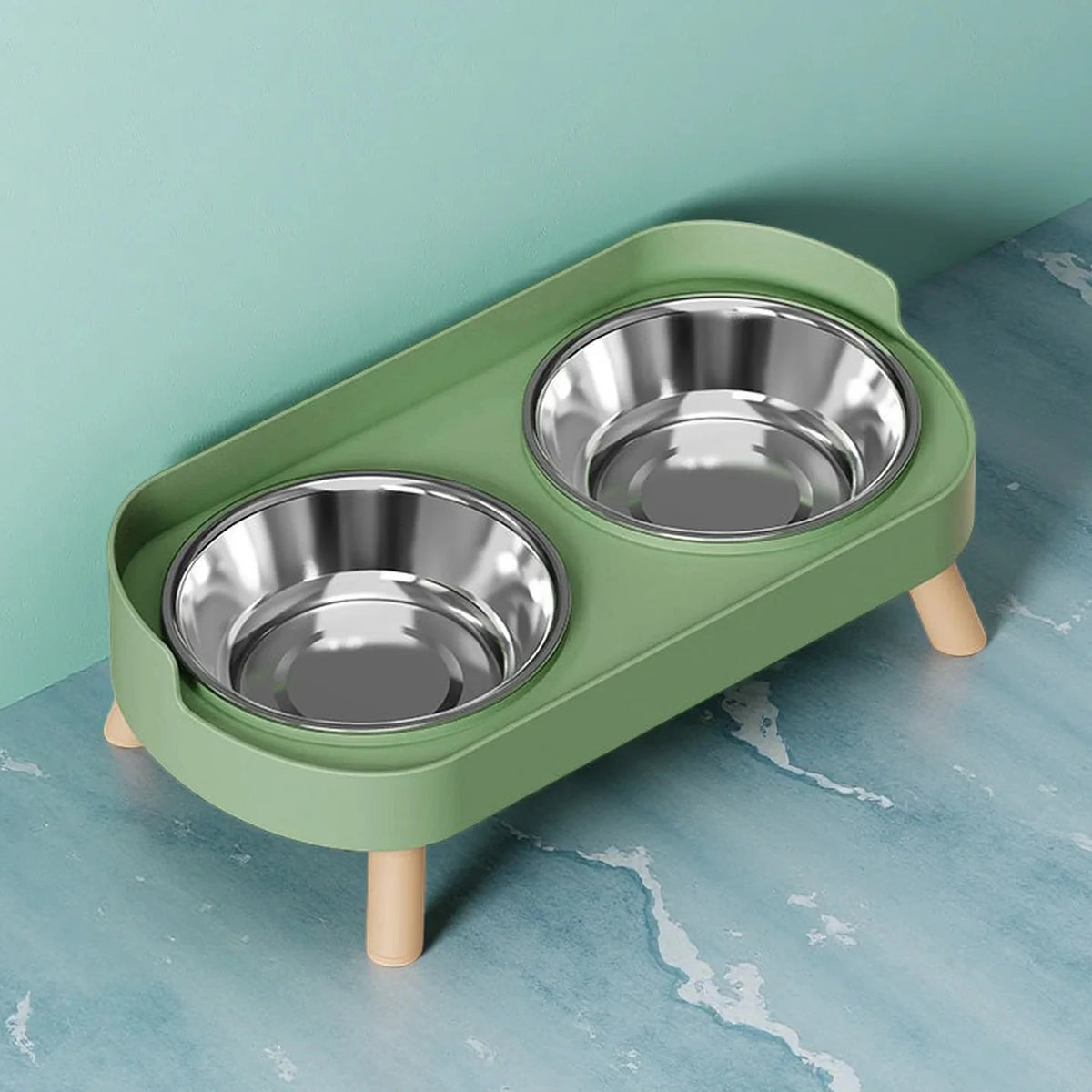 gamelle 2 en 1 inox vert