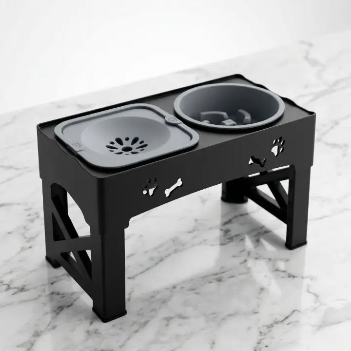 gamelle anti glouton 3 en 1 chien a 45°