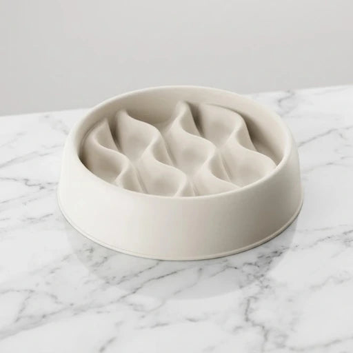gamelle anti glouton beige