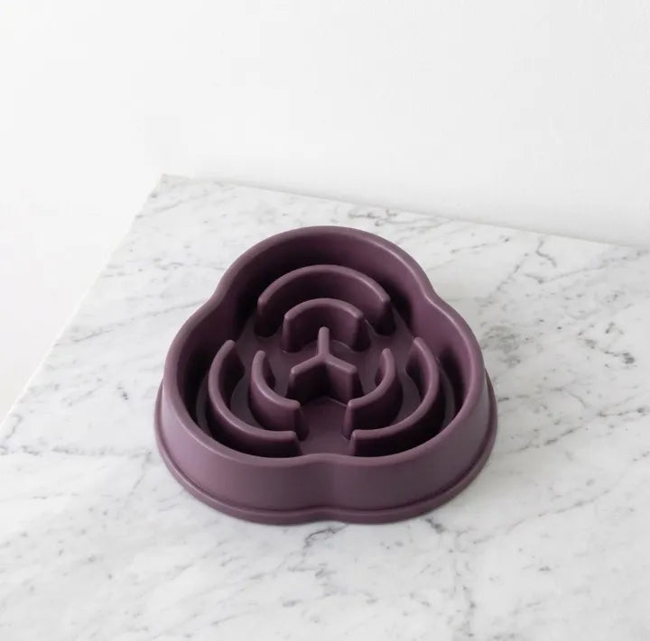 gamelle anti glouton violette chat
