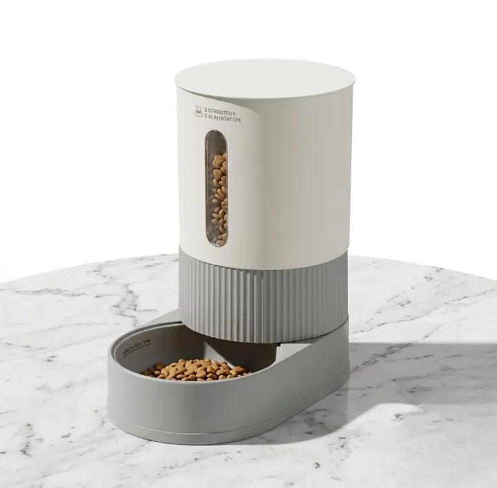 gamelle automatique de nourriture gris