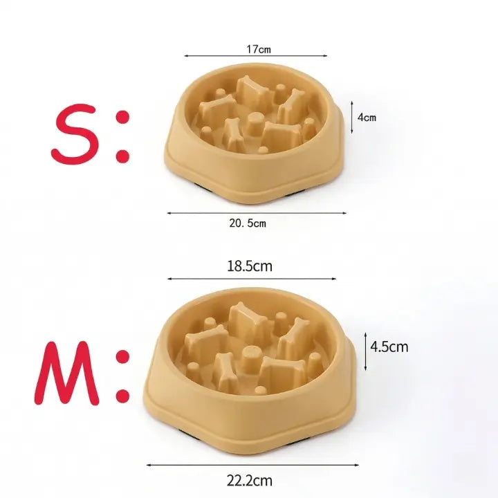 guide des taille des gamelle anti glouton os