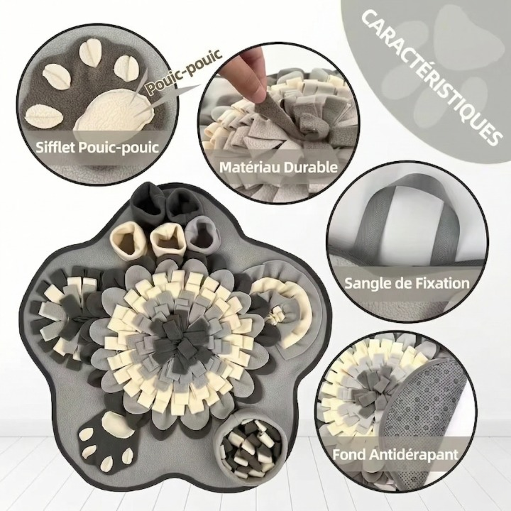 Tapis de fouille anti-glouton pour chien