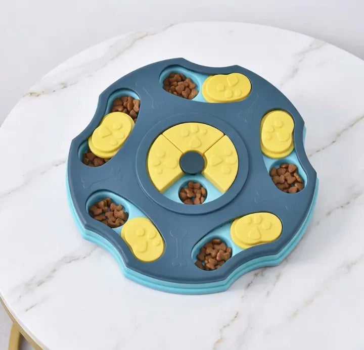 puzzle en pentagone bleu 