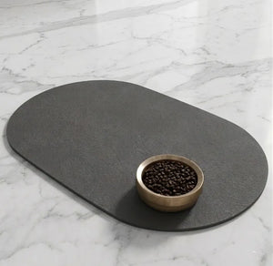tapis de gamelle noir avec gamelle 