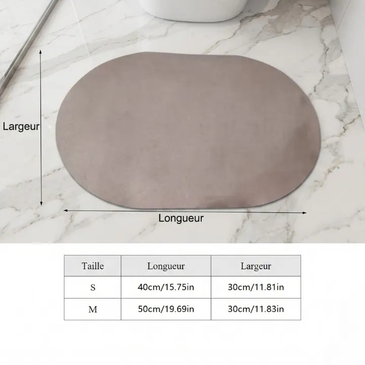 tapis de gamelle taille fond marbre