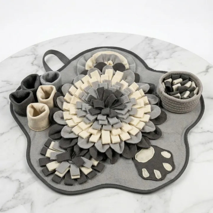 tapis de renfilage gris